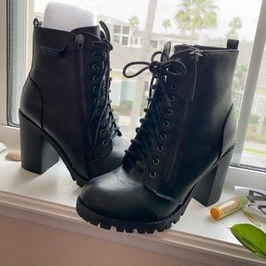 Lace Up Ankle Booties
